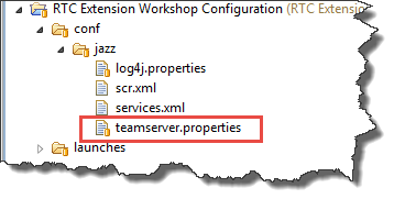 Jetty Configuration teamserver.properties file